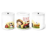 Personalisierte Spardose 607 Bauernhof