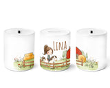 Personalisierte Spardose 614 Pferdeliebe