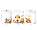 Personalisierte Spardose 615 Bauarbeiter