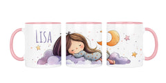 Personalisierte Keramiktasse (7 Farben) 626 Träumerin