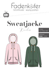 Papierschnittmuster Sweatjacke Kinder