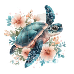 Bügelbild Aqua turtle - H053