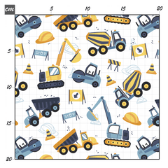 Baustellen Traum weiß Bio Jersey