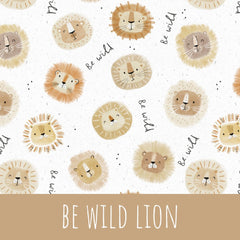 be wild lion Bio Jersey 50cm Stoffrest 18,1€/m