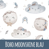 Boho moonshine blau Baumwolle