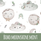 Boho moonshine mint Baumwolle