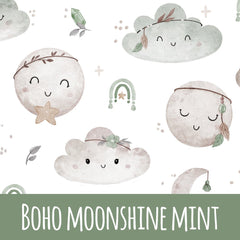 Boho moonshine mint Baumwolle
