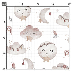 Boho moonshine rosa Baumwolle