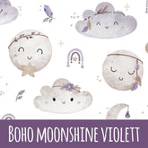Boho moonshine violett Bio Jersey