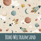 boho Weltraum sand Musselin