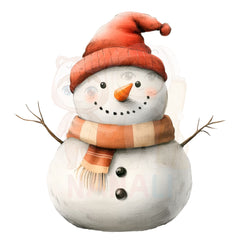 Bügelbild happy winter snowman - H023