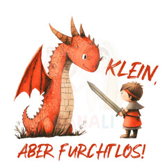 Bügelbild Klein aber furchtlos - BS005