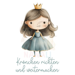 Bügelbild Krönchen richten und weitermachen - BS002