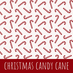 Christmas candy cane Baumwolle 48cm Stoffreste 15,3€/m
