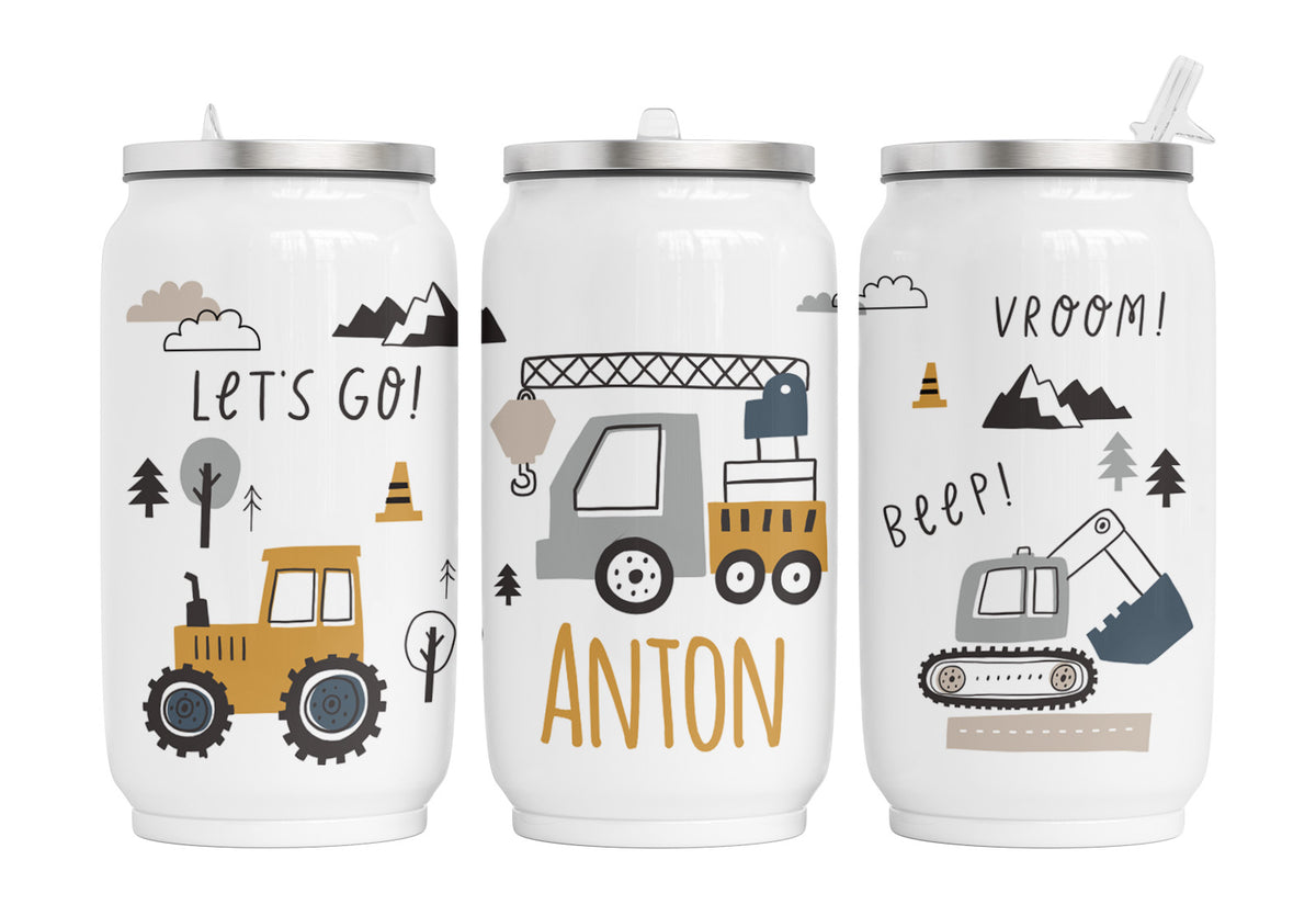 Personalisierte Thermo-Edelstahl Trinkdose 25. Fahrzeuge