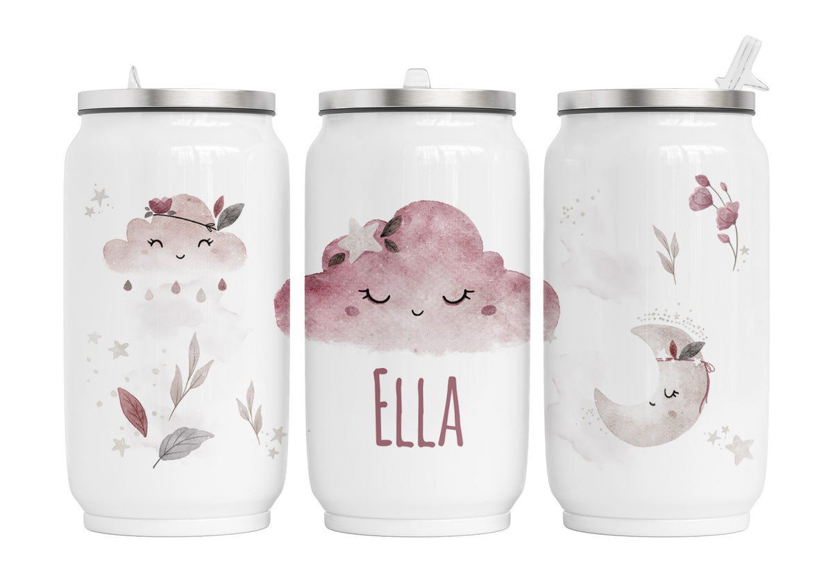 Personalisierte Thermo-Edelstahl Trinkdose 29. Boho Cloud