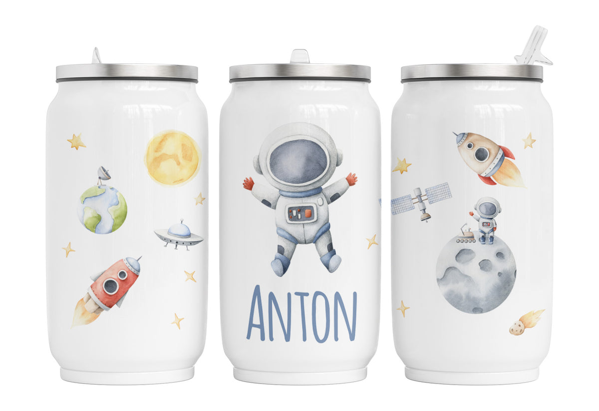 Personalisierte Thermo-Edelstahl Trinkdose 33. Weltraum
