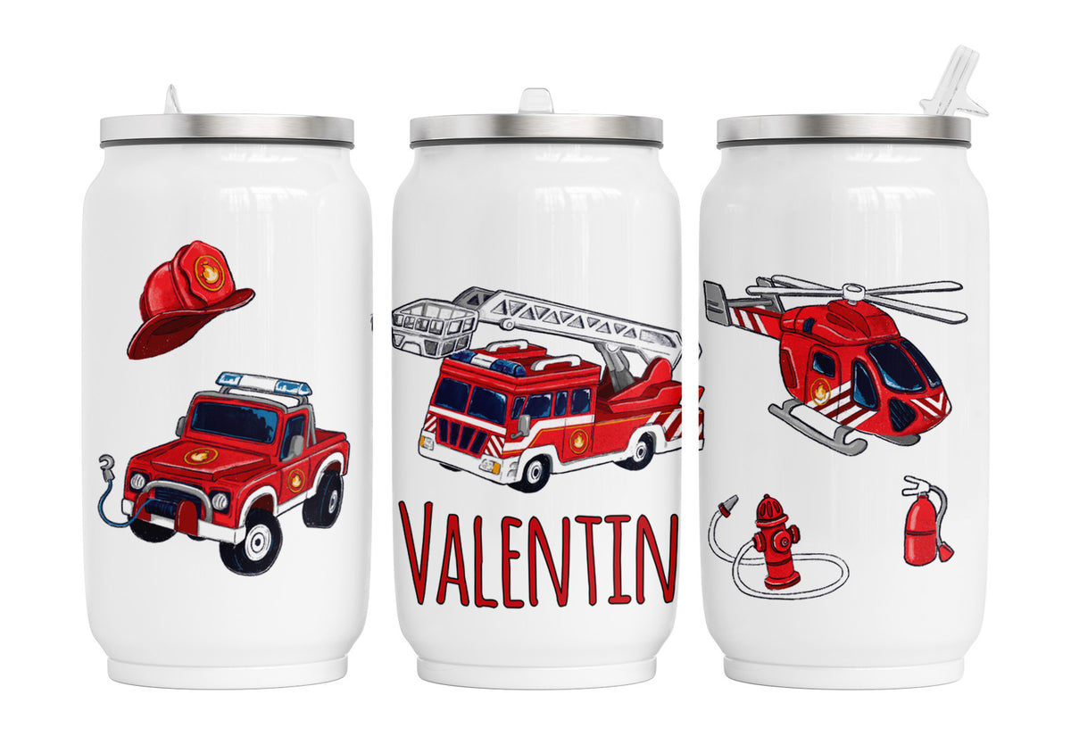 Personalisierte Thermo-Edelstahl Trinkdose 92. Feuerwehr 2