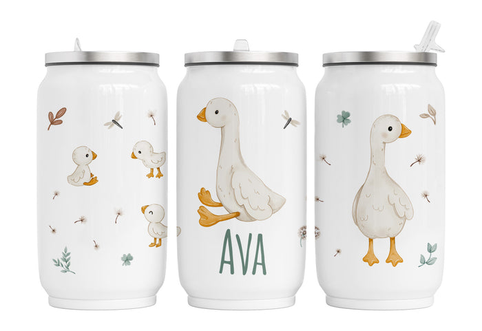 Personalisierte Thermo-Edelstahl Trinkdose 98.Gänseparty