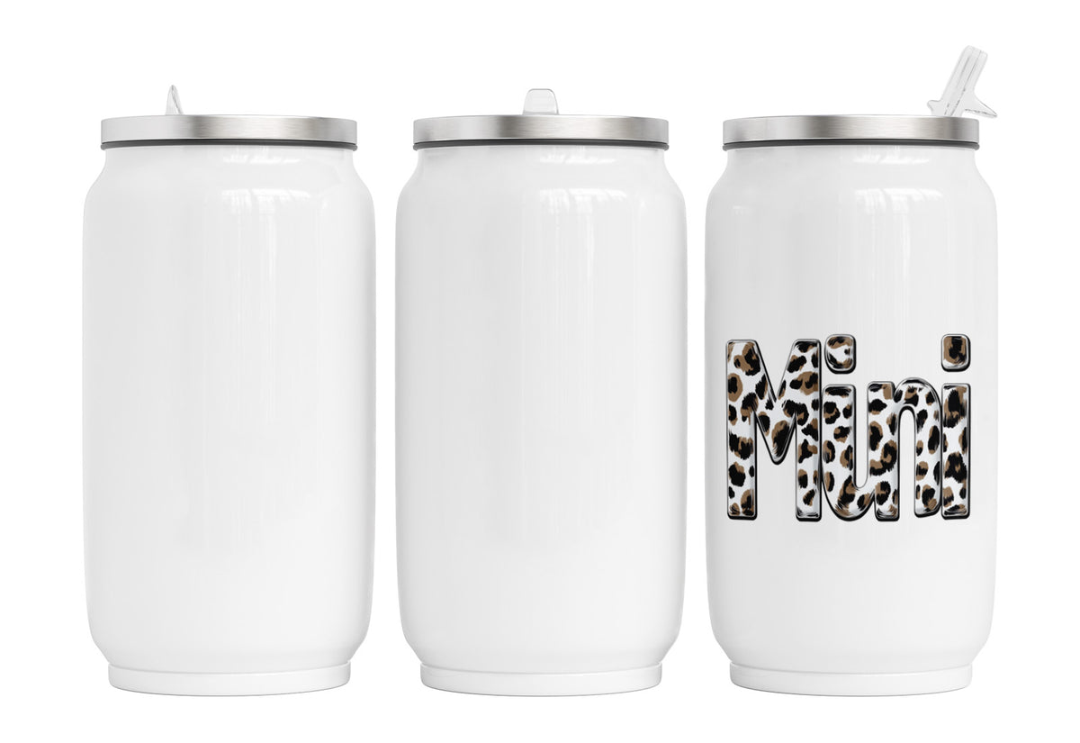 Personalisierte Thermo-Edelstahl Trinkdose Mini leo