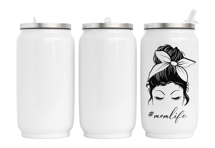 Personalisierte Thermo-Edelstahl Trinkdose Momlife classic