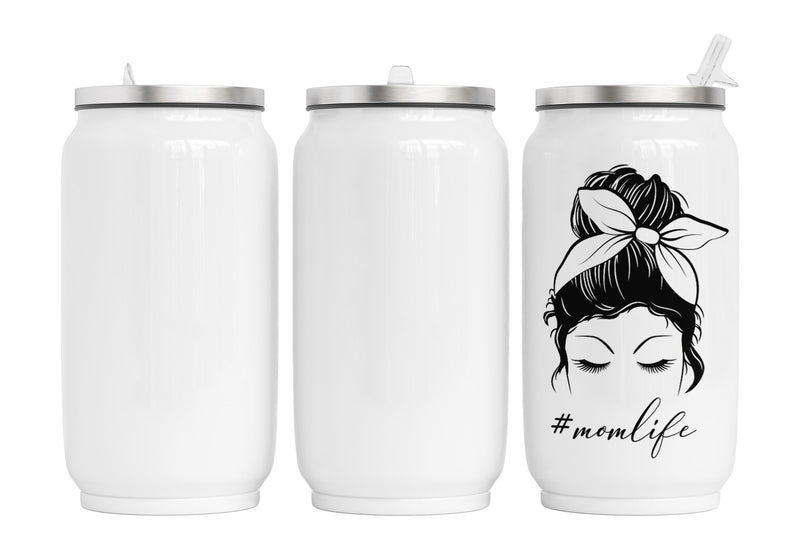 Personalisierte Thermo-Edelstahl Trinkdose Momlife classic