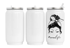 Personalisierte Thermo-Edelstahl Trinkdose Momlife classic