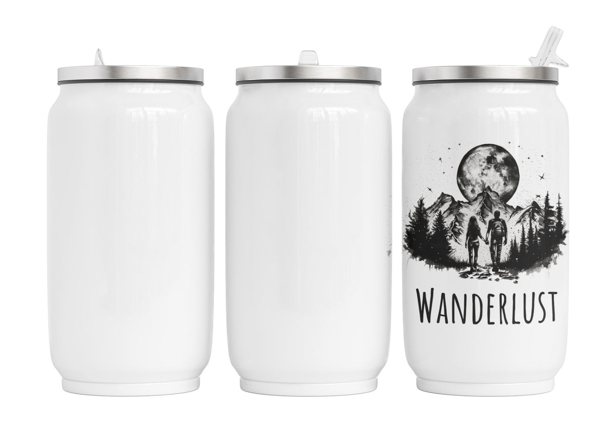 Personalisierte Thermo-Edelstahl Trinkdose Wandern