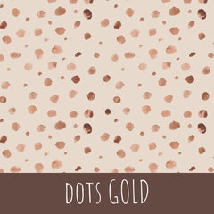dots gold Baumwolle 100cm Stoffrest 15,45€/m
