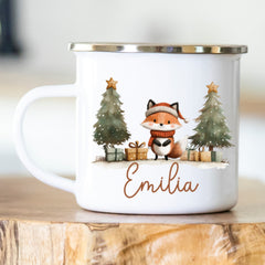 Personalisierte Emailletasse 403 Fuchs