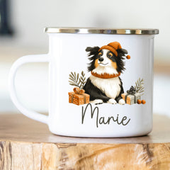 Personalisierte Emailletasse 411 Hund