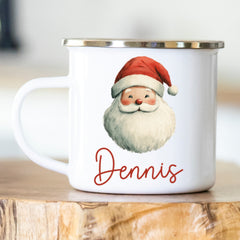 Personalisierte Emailletasse 417 Santa