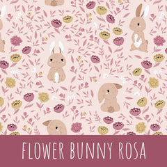 flower bunny rosa Bio Jersey 52cm Stoffrest 18,1€/m