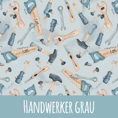 Handwerker grau Musselin