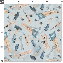 Handwerker grau Musselin