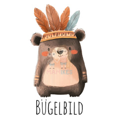 Bügelbild happy bear - H001