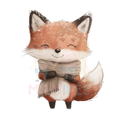 Bügelbild happy winter fox 2 - H032