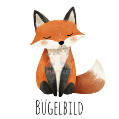 Bügelbild happy fox - H006