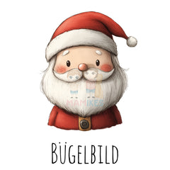 Bügelbild happy santa - H015