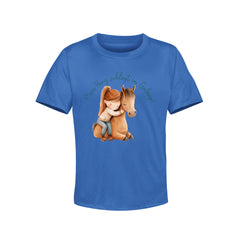 Kinder T-Shirt mein Herz schlägt im Galopp