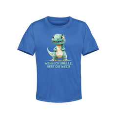 Kinder T-Shirt wenn ich brülle, bebt die Welt