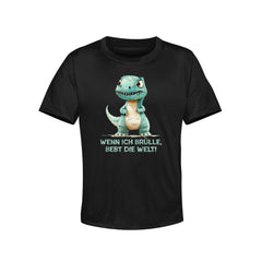 Kinder T-Shirt wenn ich brülle, bebt die Welt