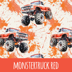 Monstertruck orange Bio Jersey 101cm Stoffrest 18,51€/m