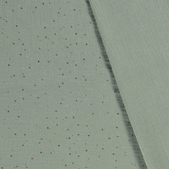 Musselin Glitzer dots altmint