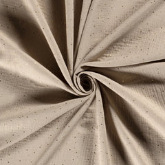 Musselin Glitzer dots beige