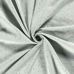 Musselin Glitzer dots hellmint