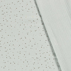 Musselin Glitzer dots hellmint