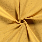 Musselin Glitzer dots ocker