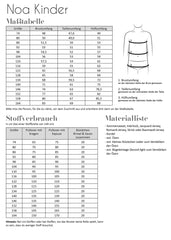 Papierschnittmuster Noa Kinder