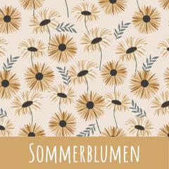 Sommerblumen Bio Rip-Jersey 54cm Stoffreste 15,3/m